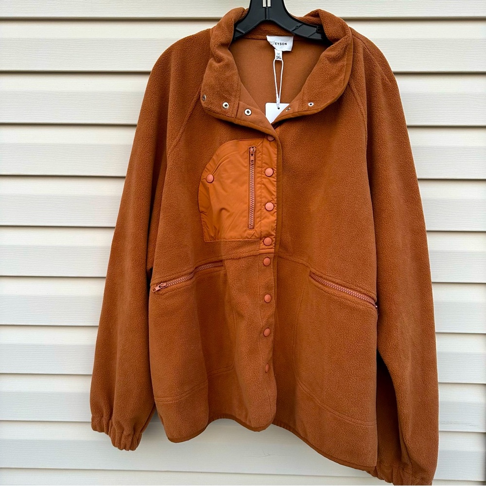 Heyson oliver fleece button down jacket